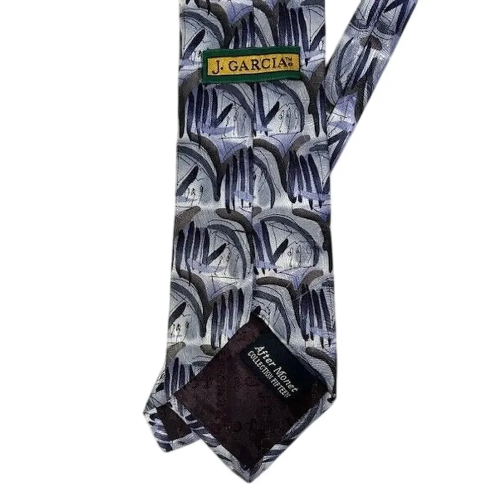 Jerry Garcia Men's Tie 100% Silk Grateful Dead After Monet Collection 15 Art